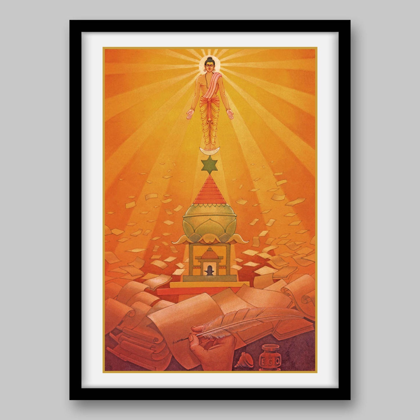 Gyana Yoga – High Quality Print of Artwork by Pieter Weltevrede