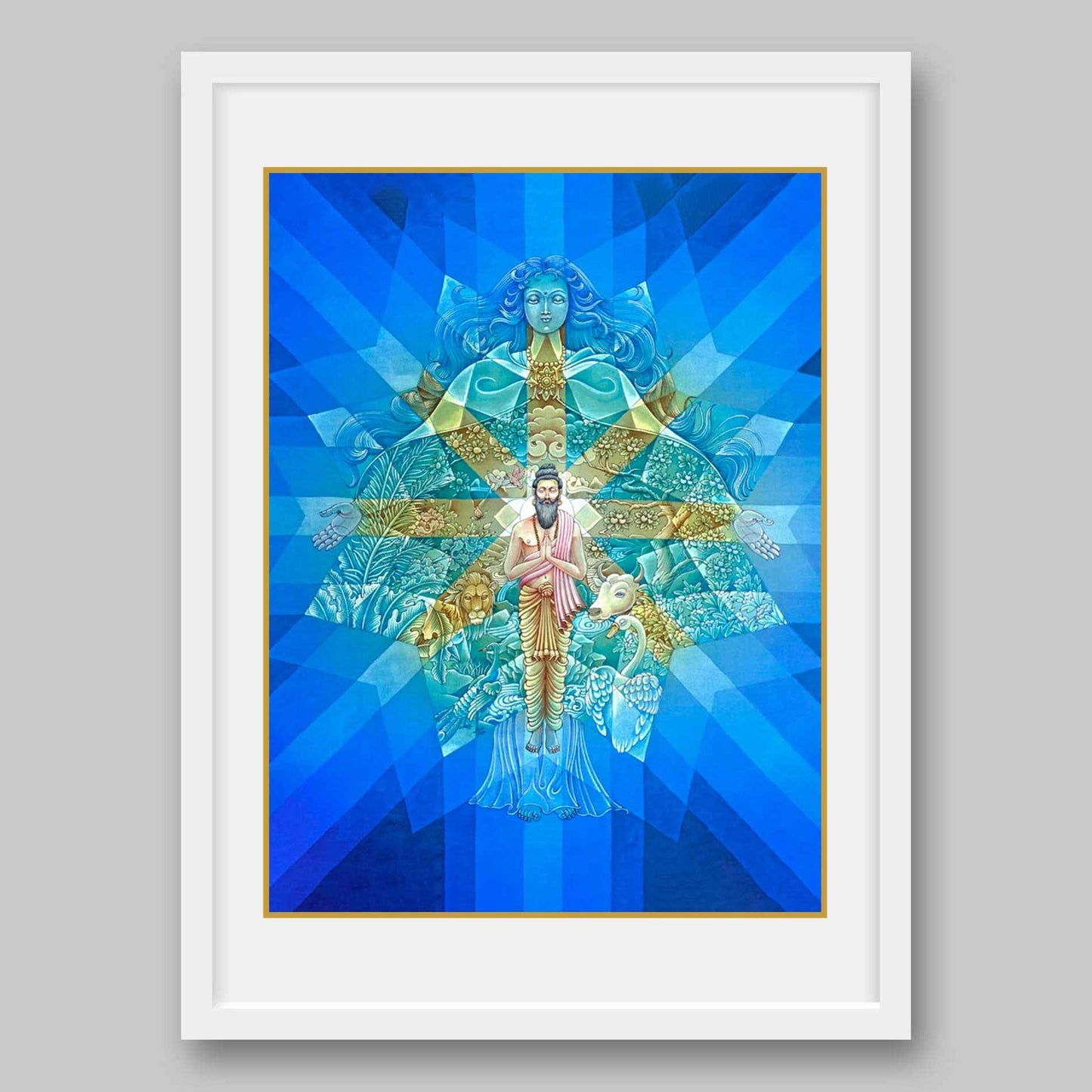 Earth Mandala- High Quality Print of Artwork by Pieter Weltevrede