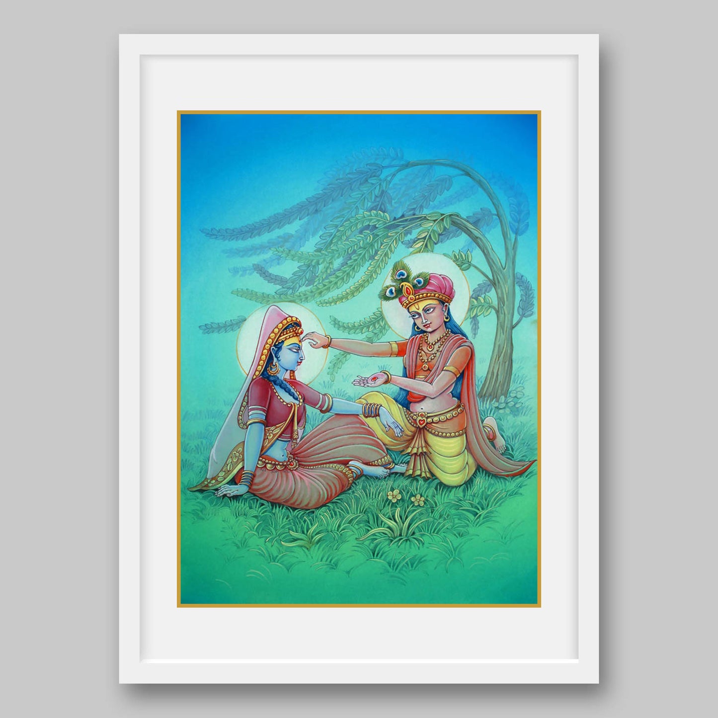 Radha Krishna - High Quality Print of Artwork by Pieter Weltevrede