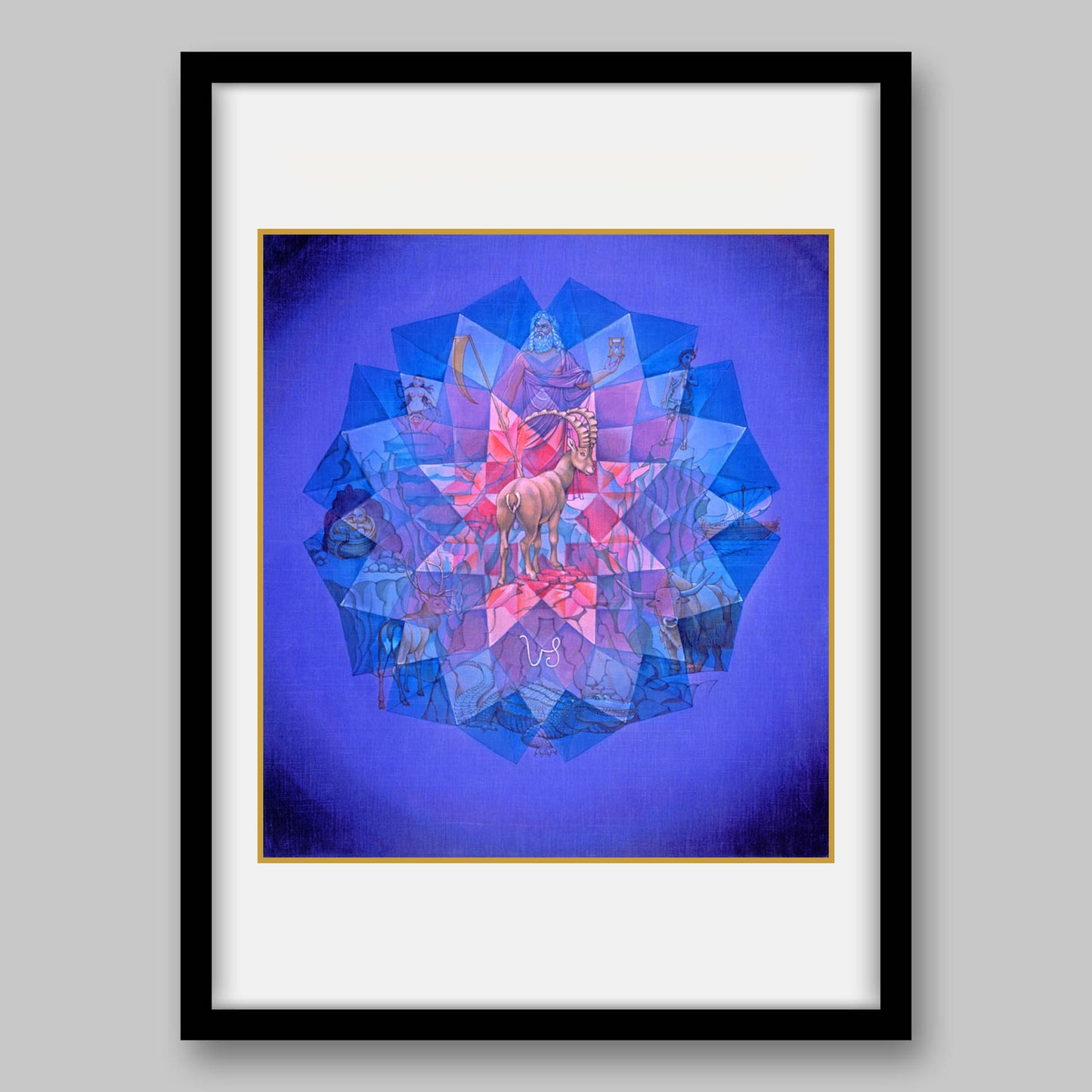 Capricorn- High Quality Print of Artwork by Pieter Weltevrede - Home Decor