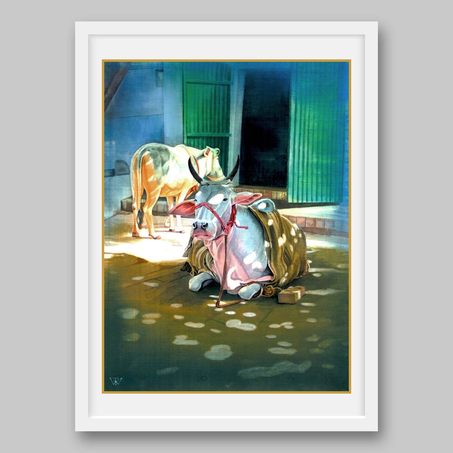 Sacred Cows - High Quality Print of Artwork by Pieter Weltevrede - Sagar World