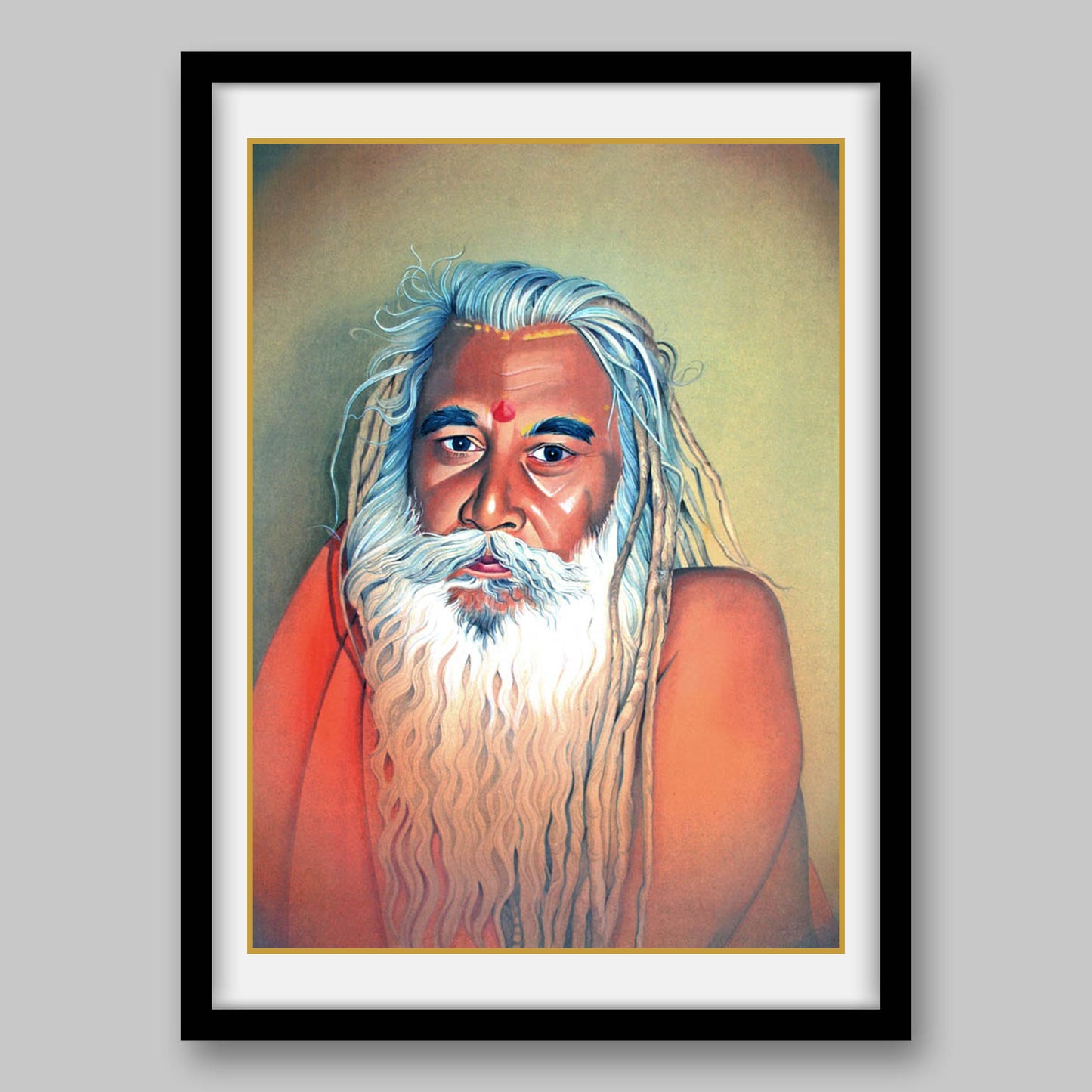 Old Sadhu - High Quality Print of Artwork by Pieter Weltevrede