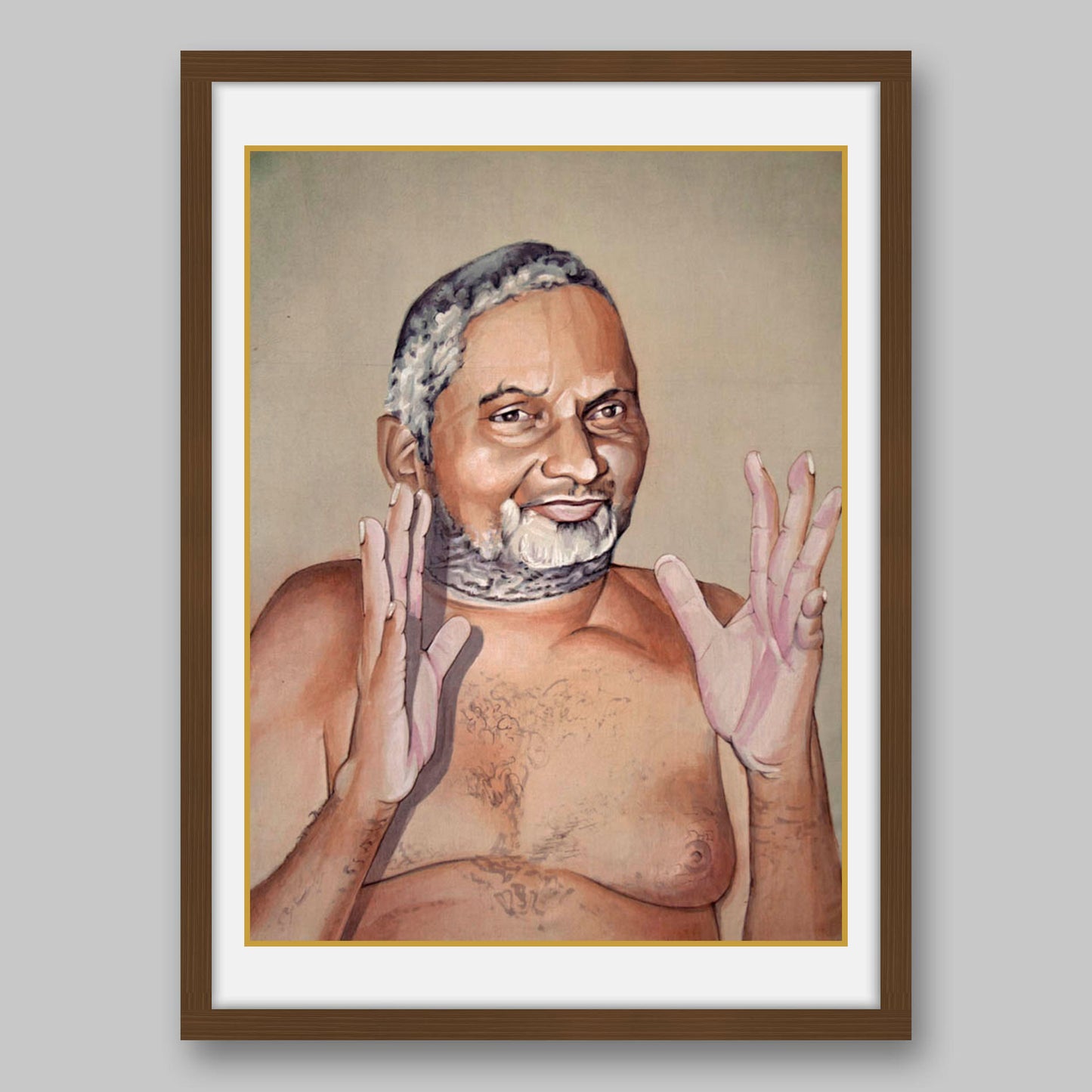 Hindu Spiritual Leader Swami Nityananda- High Quality Print of Artwork by Pieter Weltevrede