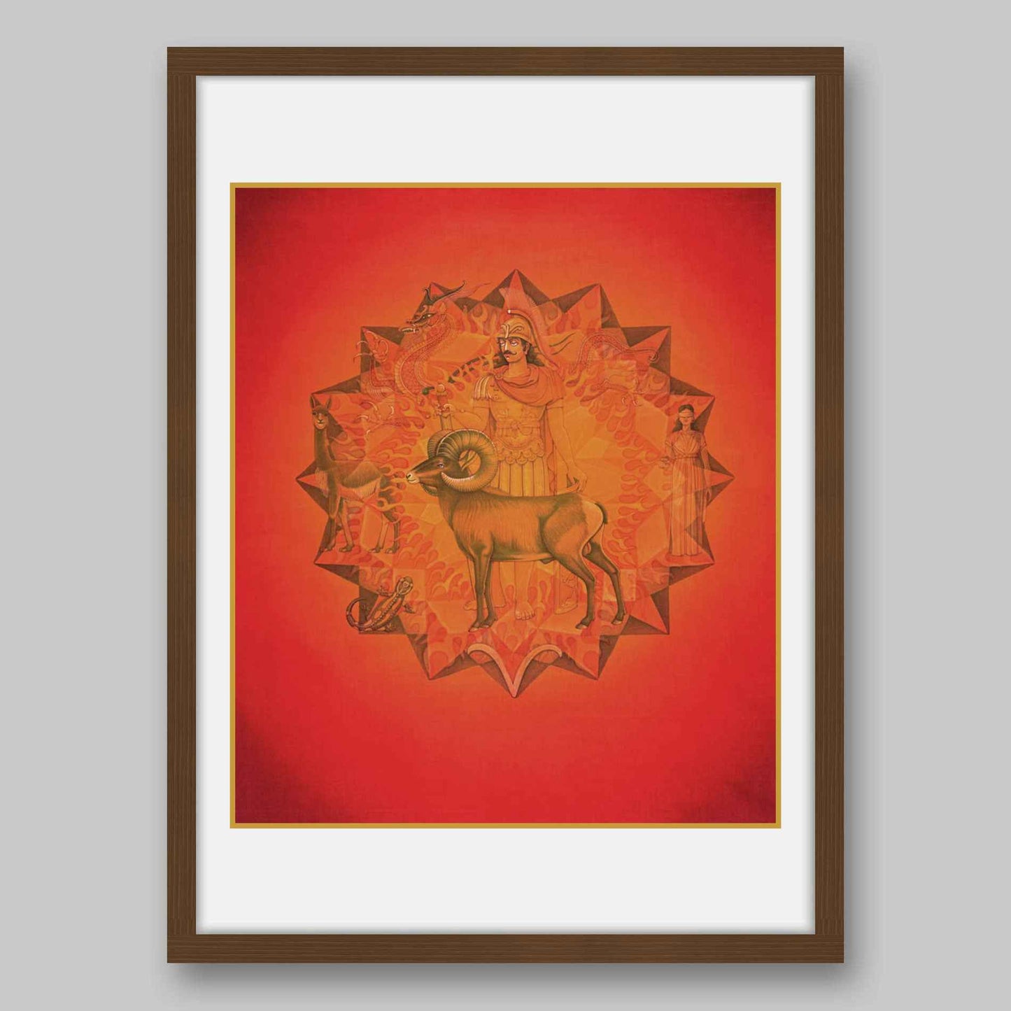 Aries- High Quality Print of Artwork by Pieter Weltevrede - Home Decor