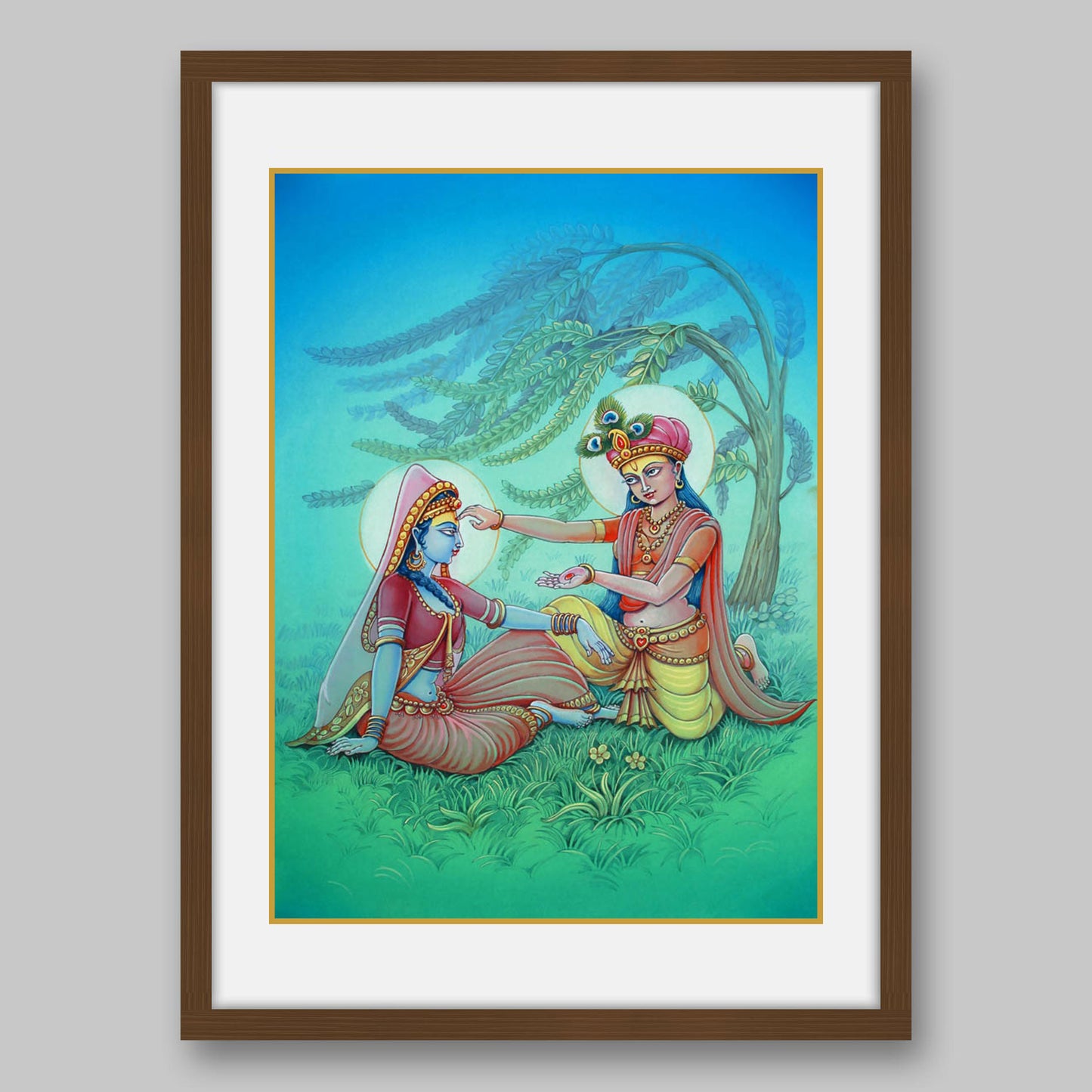 Radha Krishna - High Quality Print of Artwork by Pieter Weltevrede
