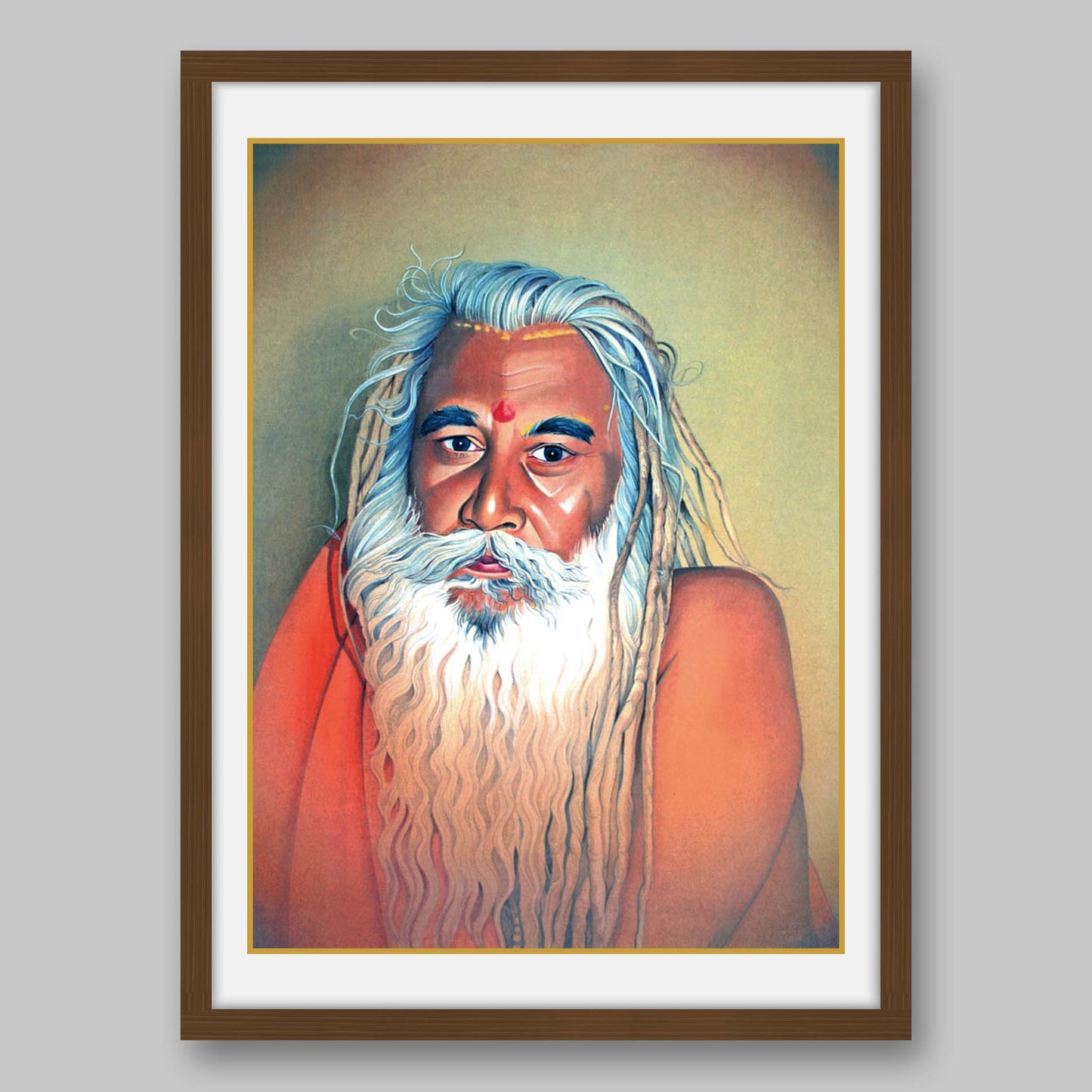 Old Sadhu - High Quality Print of Artwork by Pieter Weltevrede