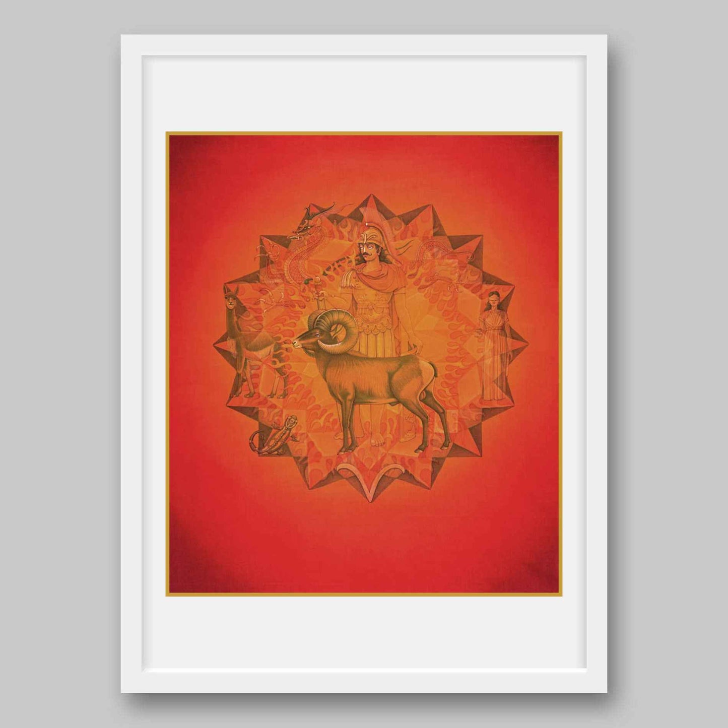 Aries- High Quality Print of Artwork by Pieter Weltevrede - Home Decor