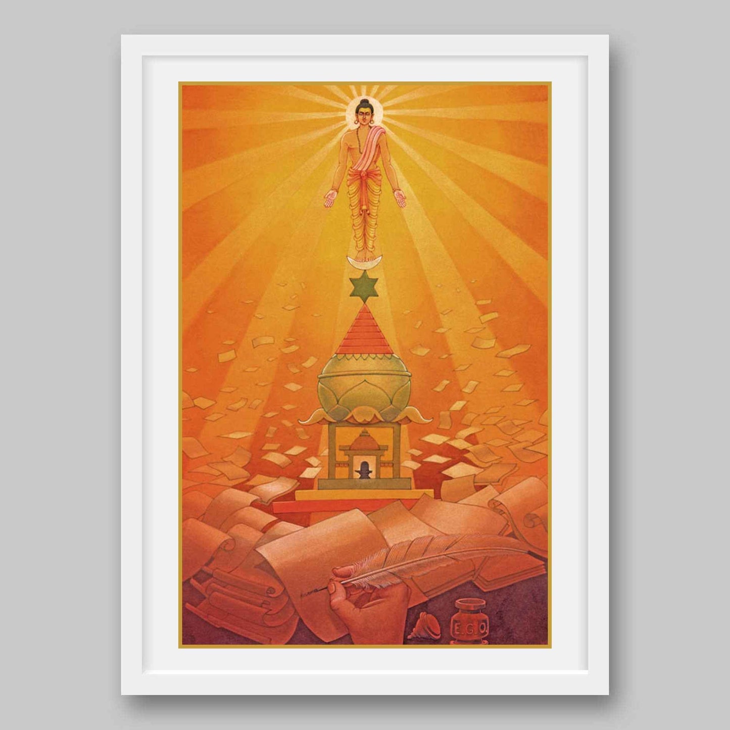 Gyana Yoga – High Quality Print of Artwork by Pieter Weltevrede