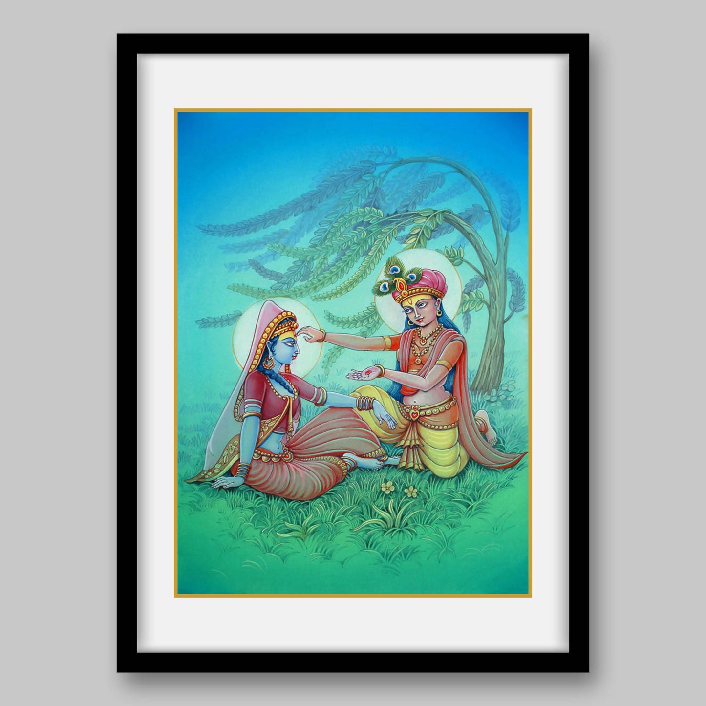Radha Krishna - High Quality Print of Artwork by Pieter Weltevrede