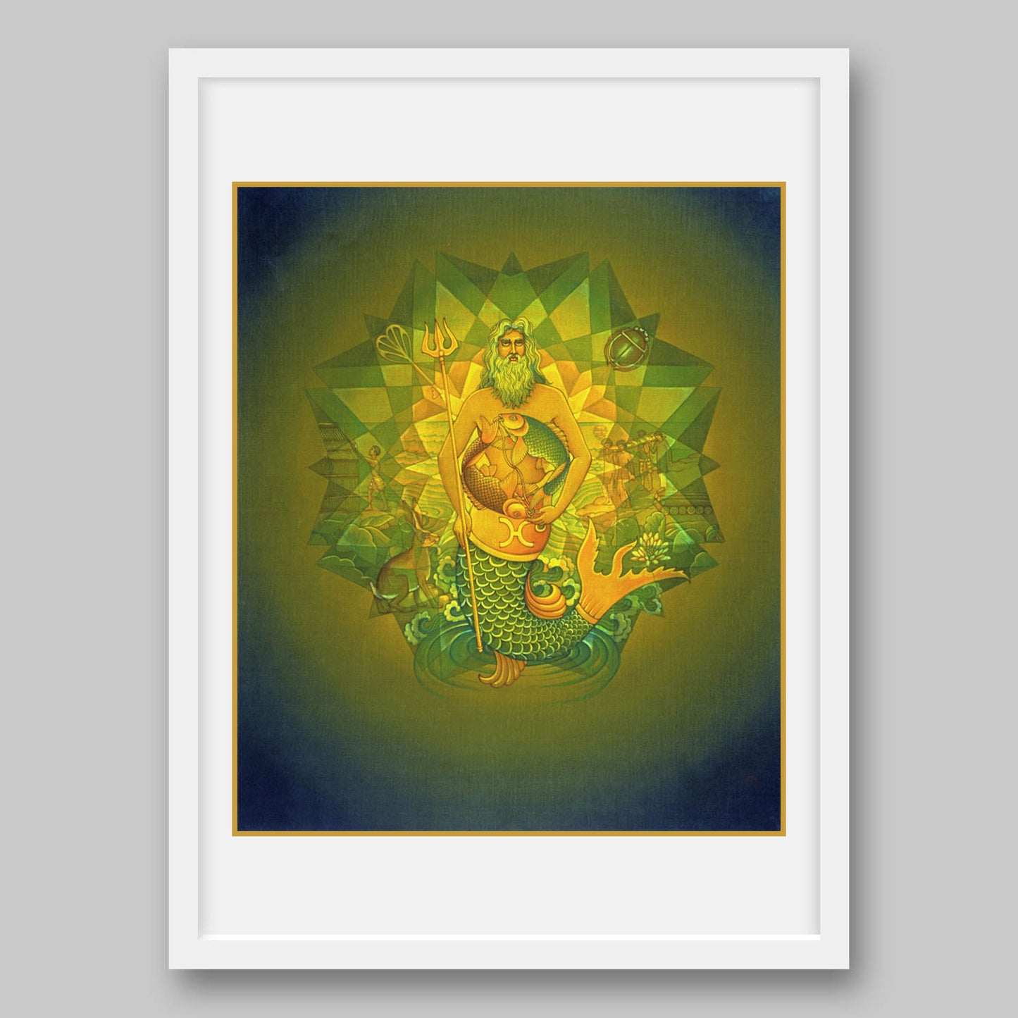 Pisces - High Quality Print of Artwork by Pieter Weltevrede - Home Decor - Sagar World