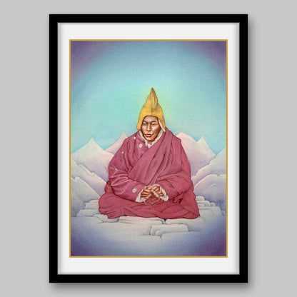 Tibetan Buddhist Monk - High Quality Print of Artwork by Pieter Weltevrede