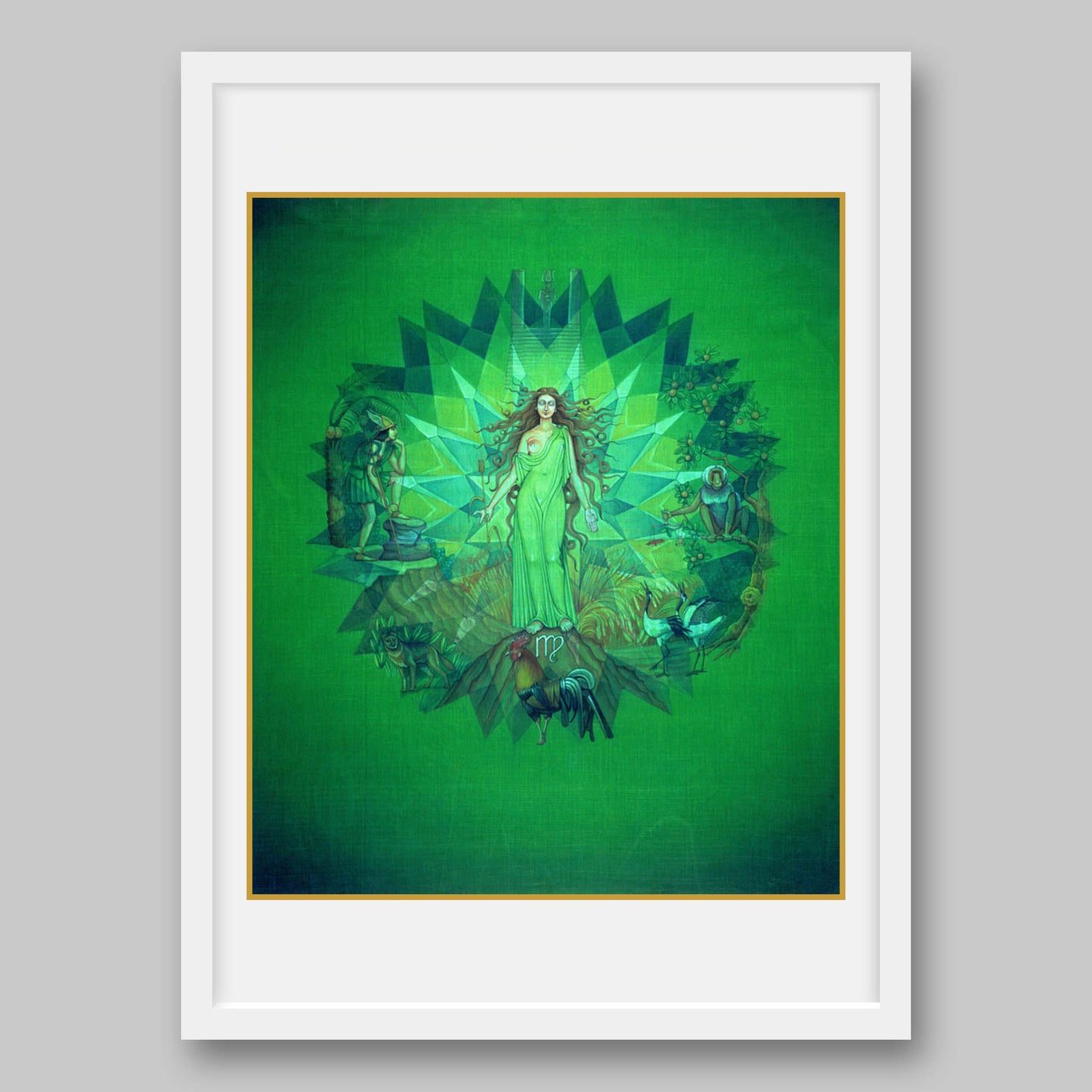 Virgo - High Quality Print of Artwork by Pieter Weltevrede - Home Decor - Sagar World