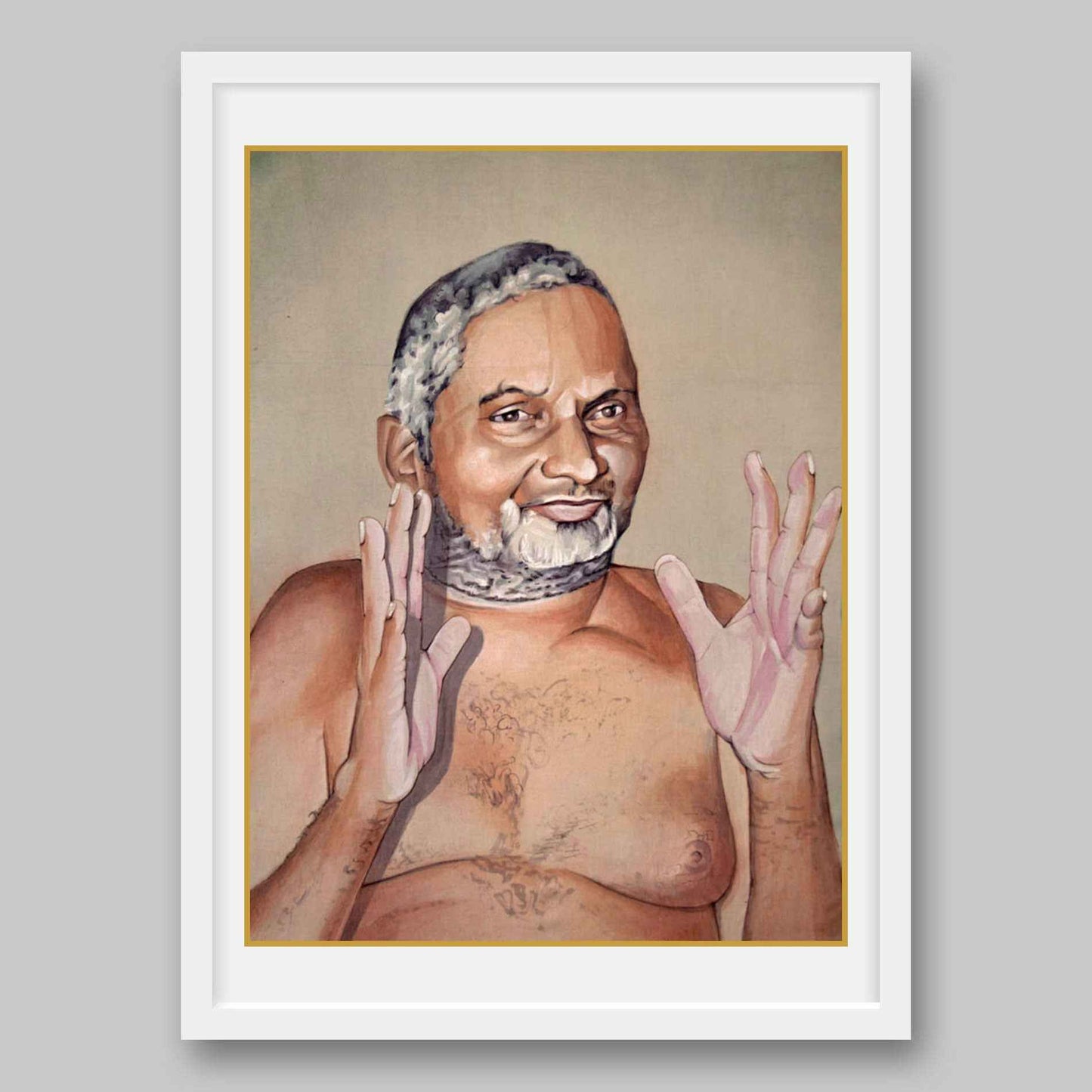 Hindu Spiritual Leader Swami Nityananda- High Quality Print of Artwork by Pieter Weltevrede