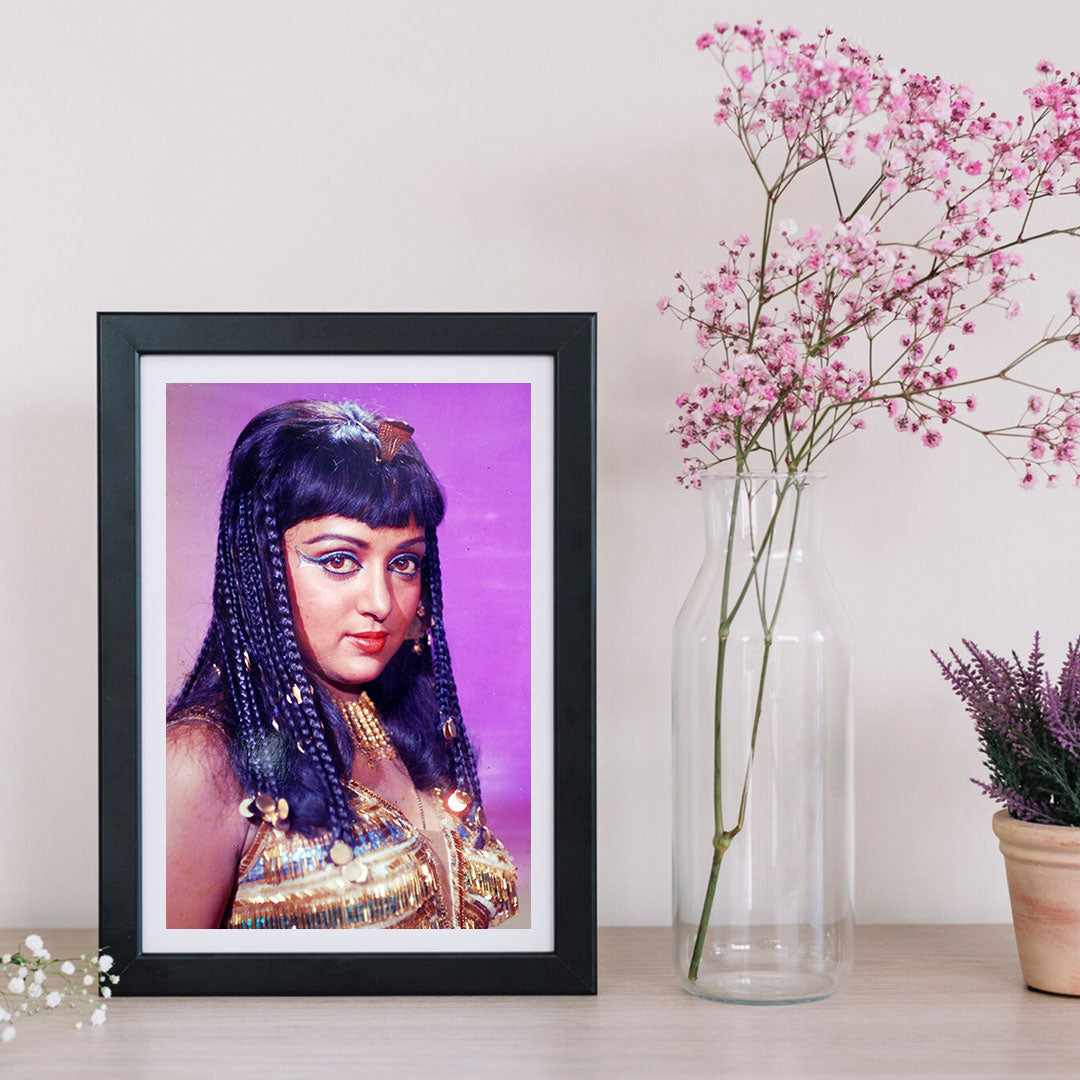 Hema Malini in a Cleopatra Portrait - still from the movie “CHARAS” Personal Bollywood Photography of renowned cinematographer, Shri Prem Sagar