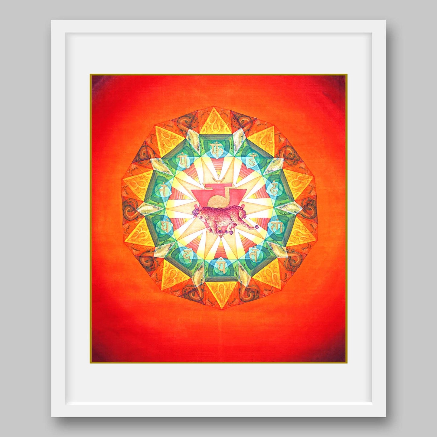 Manipura Chakra – High Quality Print of Artwork by Pieter Weltevrede - Home Decor - Sagar World
