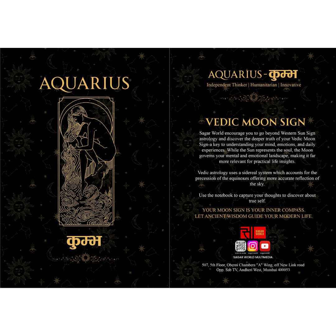 Kumbh Moon Sign Personal Diary – Inspire Innovation, Freedom & Humanitarian Vision