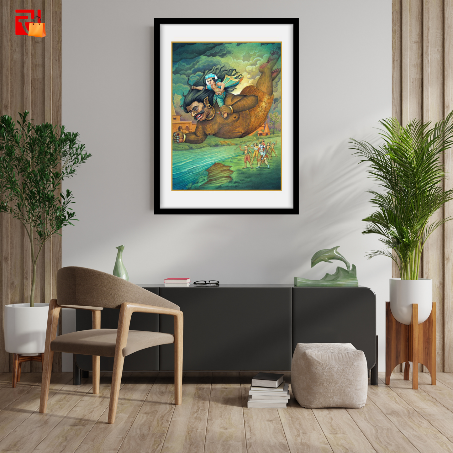 Balaram and Asur – High Quality Print of Artwork by Pieter Weltevrede