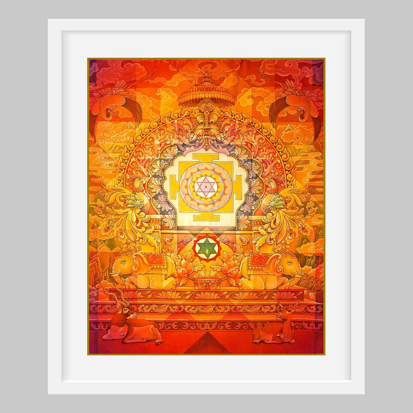 Bhuvaneshwari Yantra – High Quality Print of Artwork by Pieter Weltevrede - Home Decor
