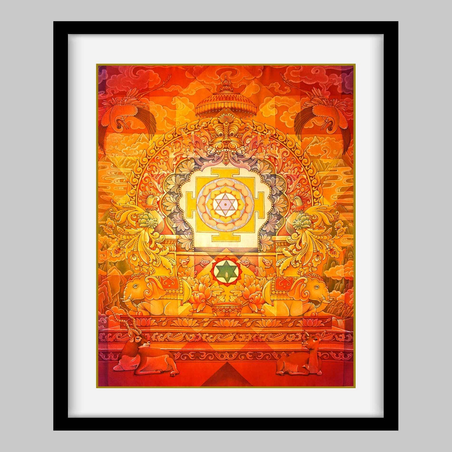 Bhuvaneshwari Yantra – High Quality Print of Artwork by Pieter Weltevrede - Home Decor