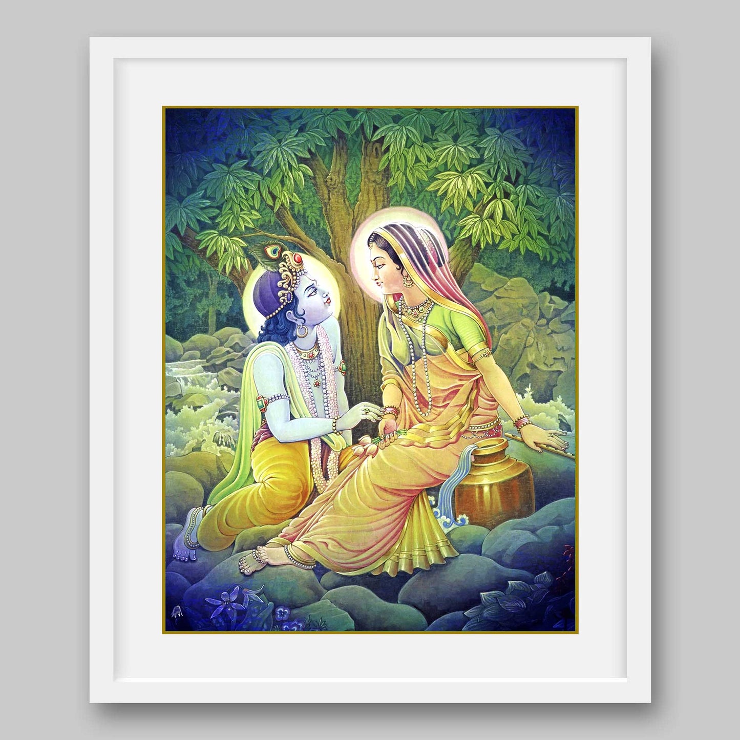 Radha Krishna - High Quality Print of Artwork by Pieter Weltevrede - Sagar World