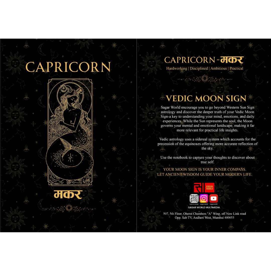 Makar Moon Sign Personal Diary – Manifest Ambition, Discipline