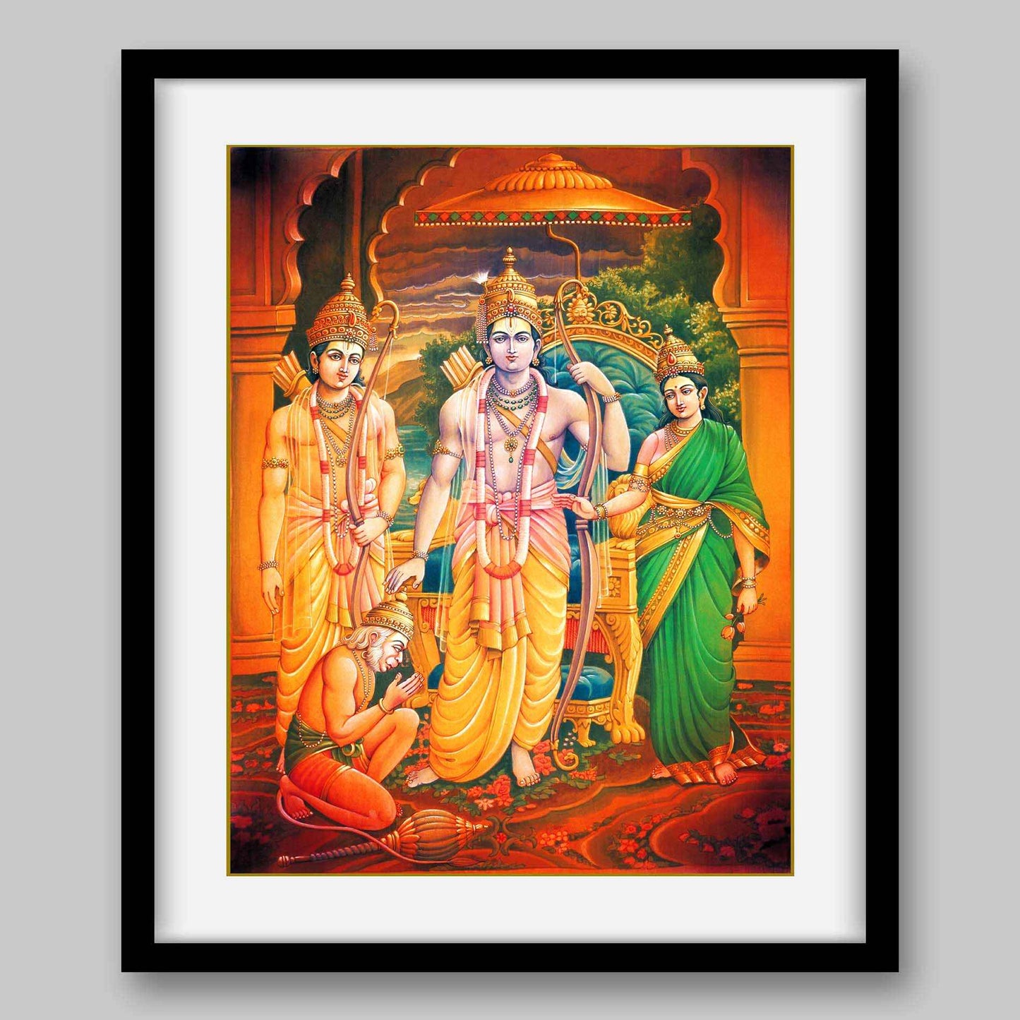 Court of Lord Ram – High Quality Print of Artwork by Pieter Weltevrede