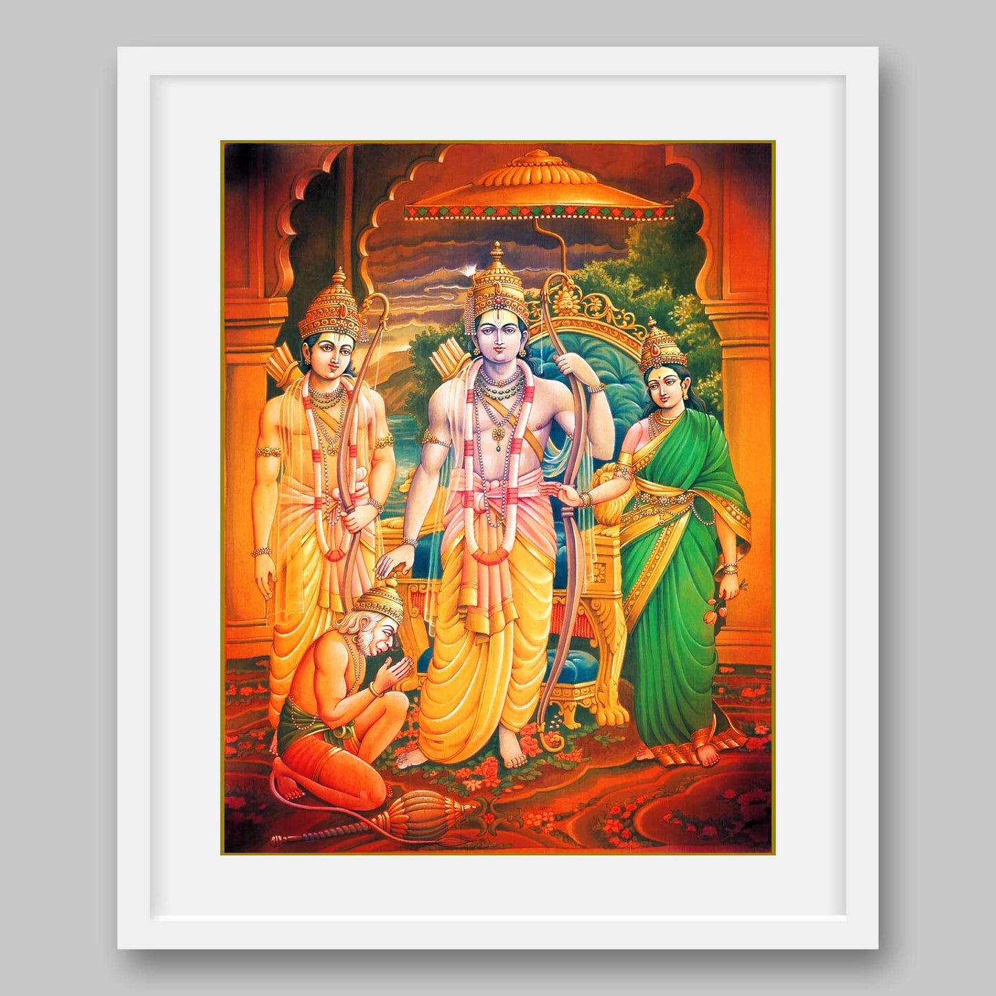 Court of Lord Ram – High Quality Print of Artwork by Pieter Weltevrede