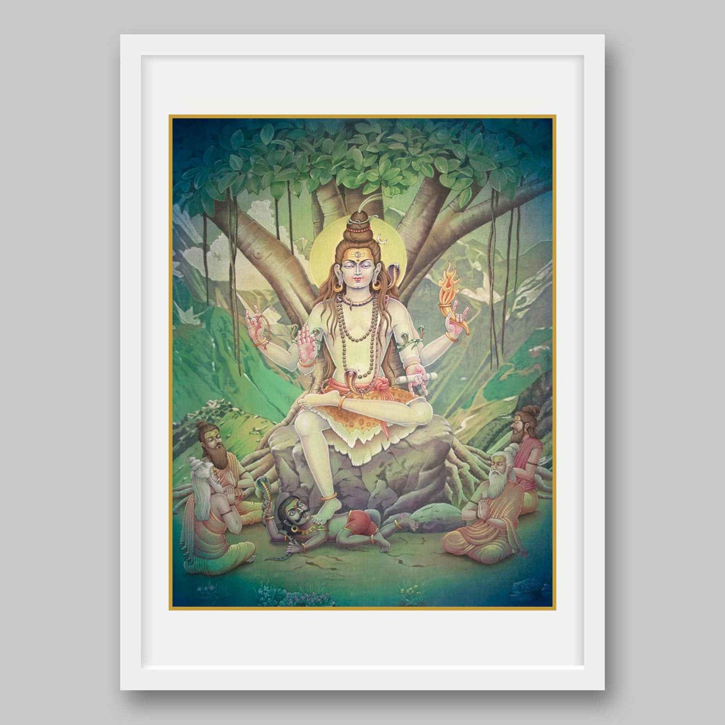 Dakshinimurti Shiva – High Quality Print of Artwork by Pieter Weltevrede