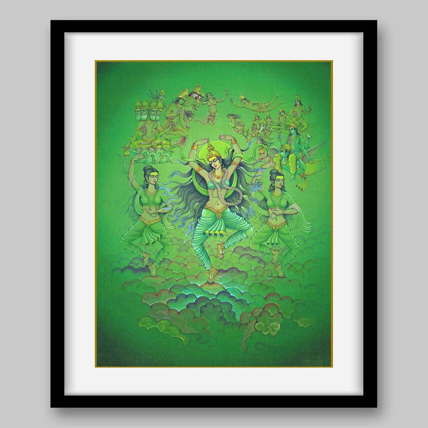 Divine River Goddess, Ganga – High Quality Print of Artwork by Pieter Weltevrede