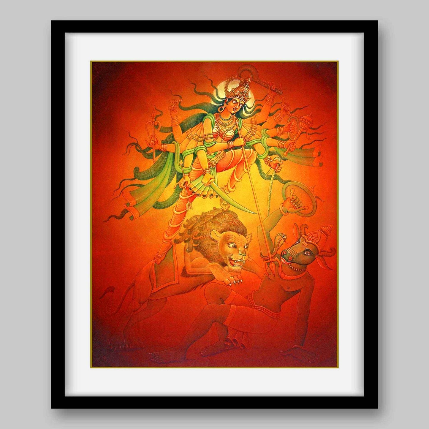 Durga - High Quality Print of Artwork by Pieter Weltevrede