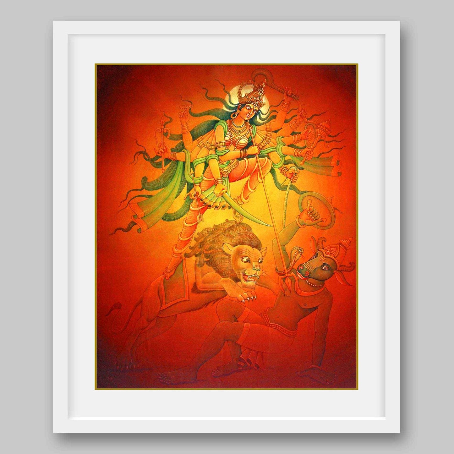 Durga - High Quality Print of Artwork by Pieter Weltevrede