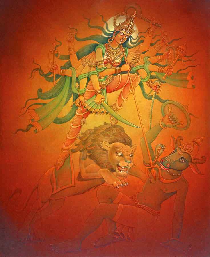 Durga - High Quality Print of Artwork by Pieter Weltevrede