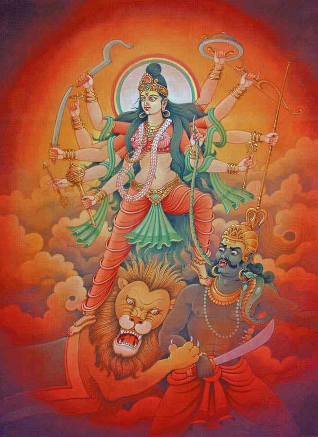 Durga - High Quality Print of Artwork by Pieter Weltevrede