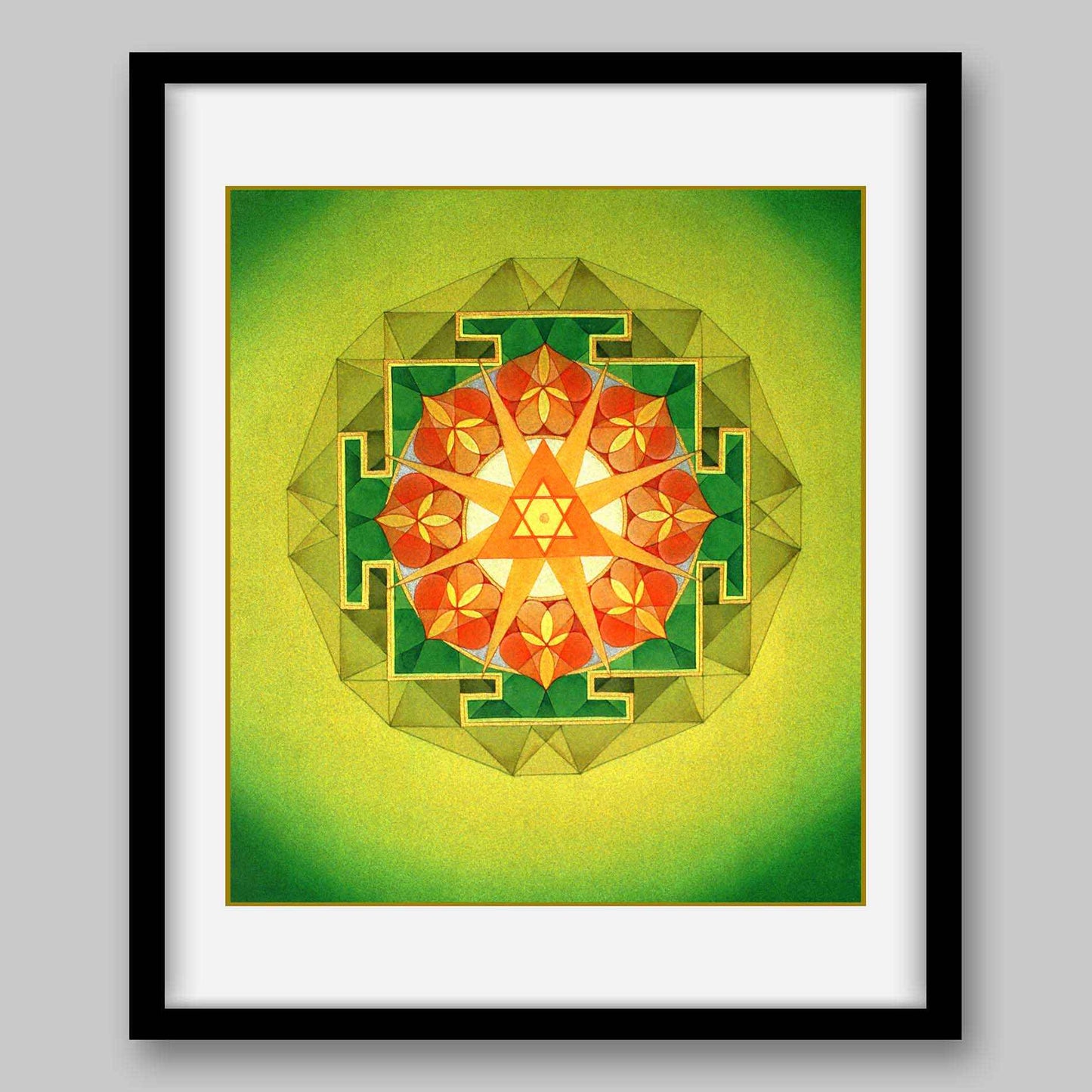 Ganesha Yantra – High Quality Print of Artwork by Pieter Weltevrede - Home Decor