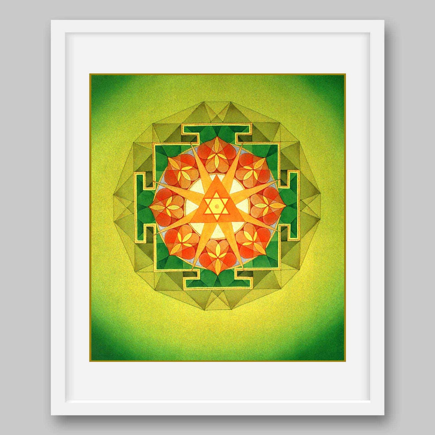 Ganesha Yantra – High Quality Print of Artwork by Pieter Weltevrede - Home Decor