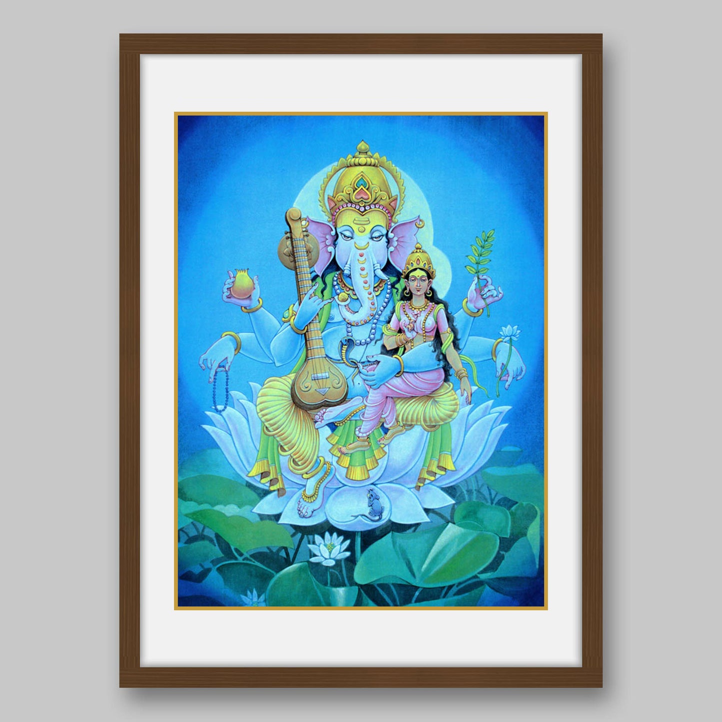 Ganesha & Riddhi – High Quality Print of Artwork by Pieter Weltevrede