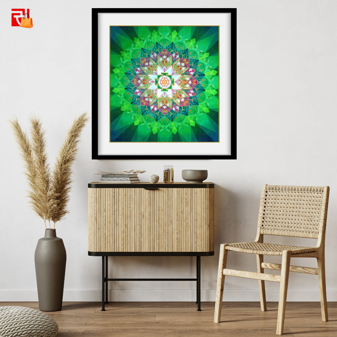 Kamala Yantra - High Quality Print of Artwork by Pieter Weltevrede - Home Decor