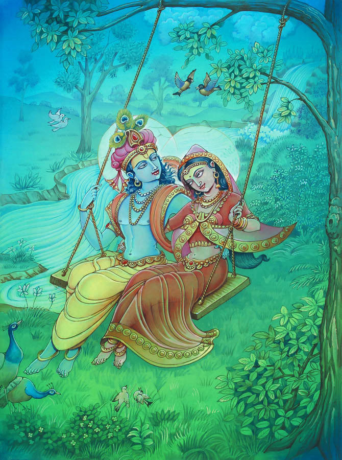 Radha Krishna - High Quality Print of Artwork by Pieter Weltevrede