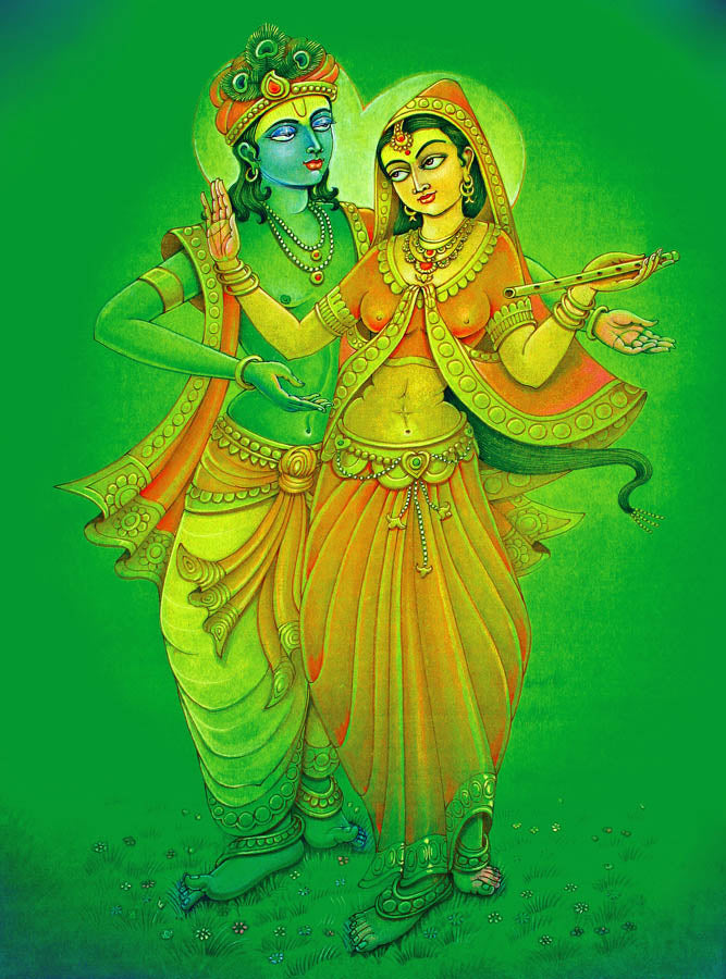 Radha Krishna - High Quality Print of Artwork by Pieter Weltevrede
