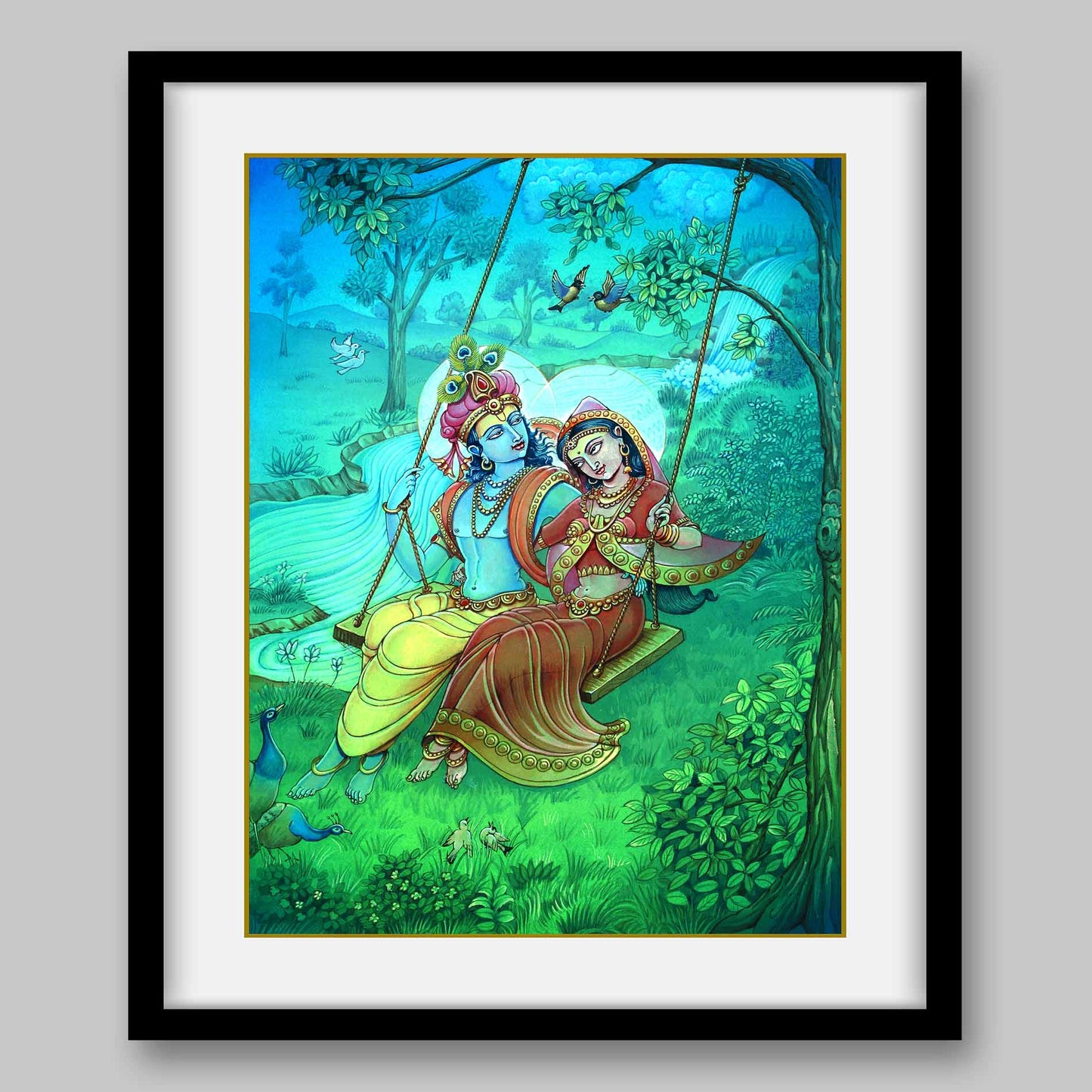 Radha Krishna - High Quality Print of Artwork by Pieter Weltevrede
