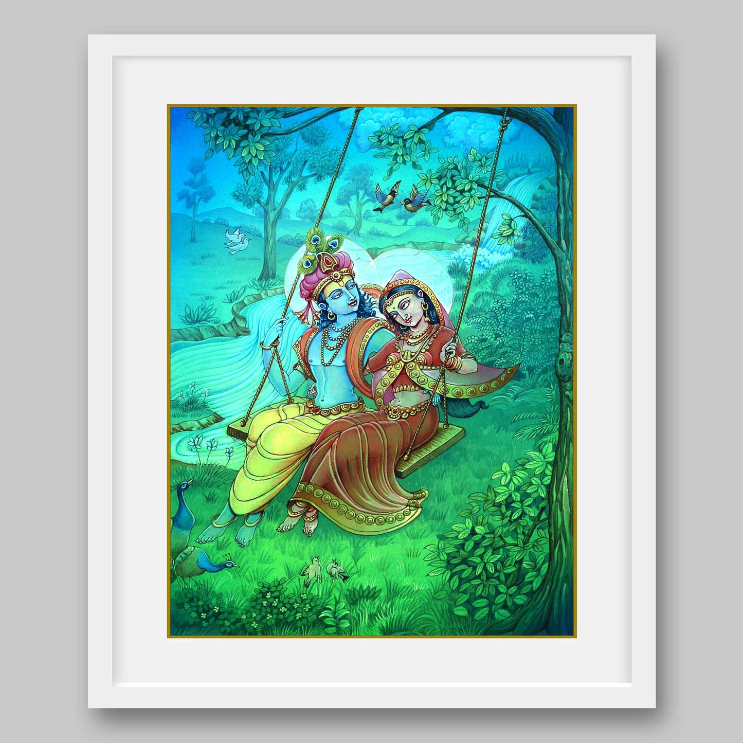 Radha Krishna - High Quality Print of Artwork by Pieter Weltevrede