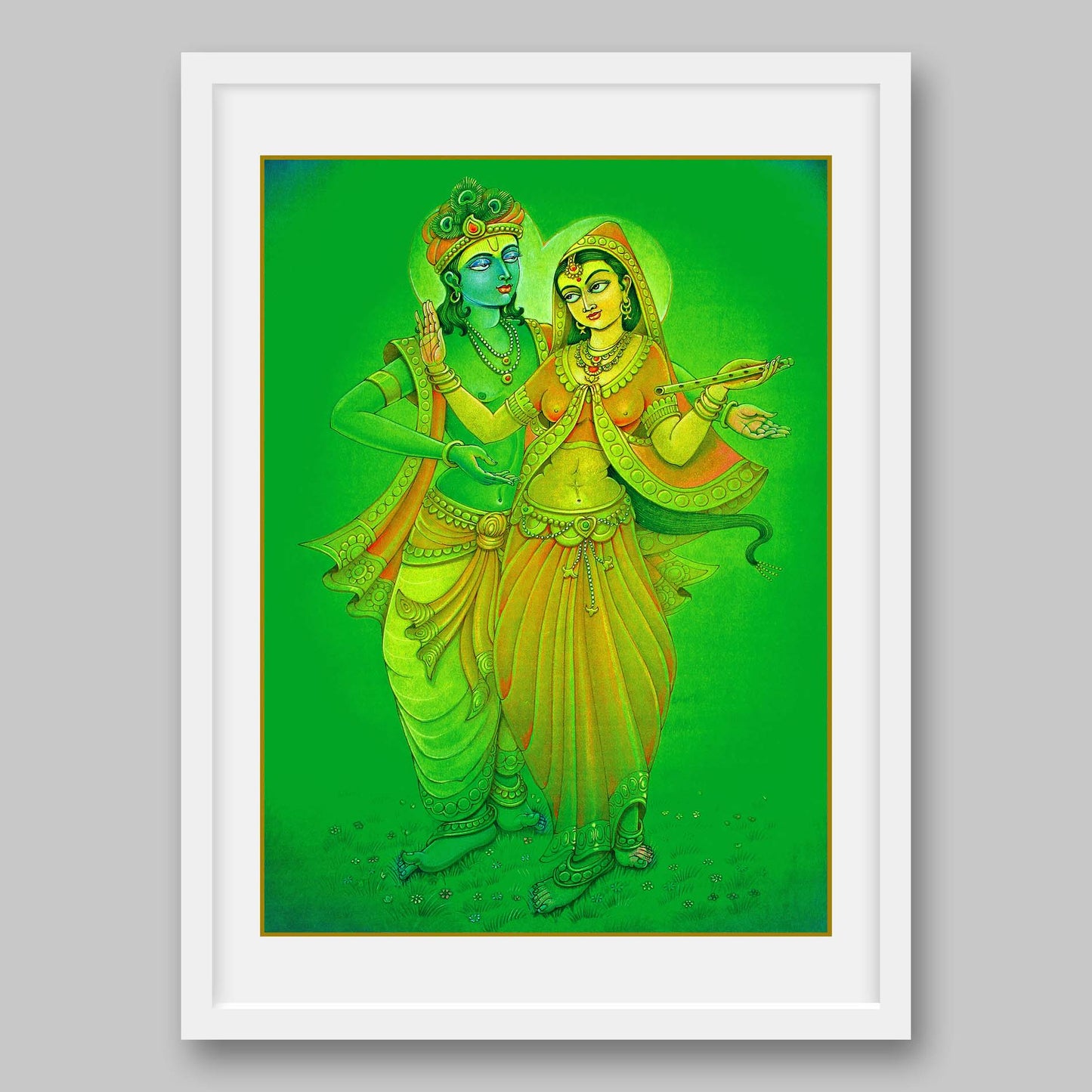 Radha Krishna - High Quality Print of Artwork by Pieter Weltevrede