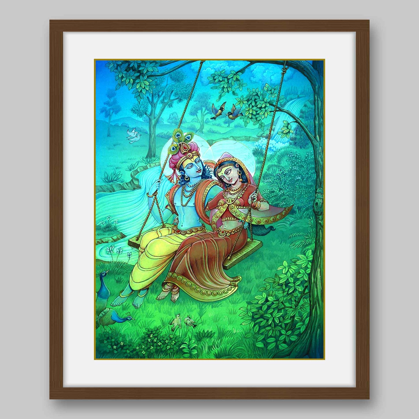 Radha Krishna - High Quality Print of Artwork by Pieter Weltevrede