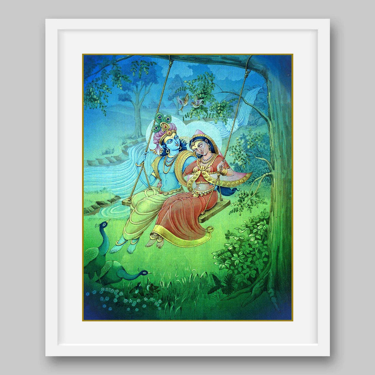 Radha Krishna - High Quality Print of Artwork by Pieter Weltevrede