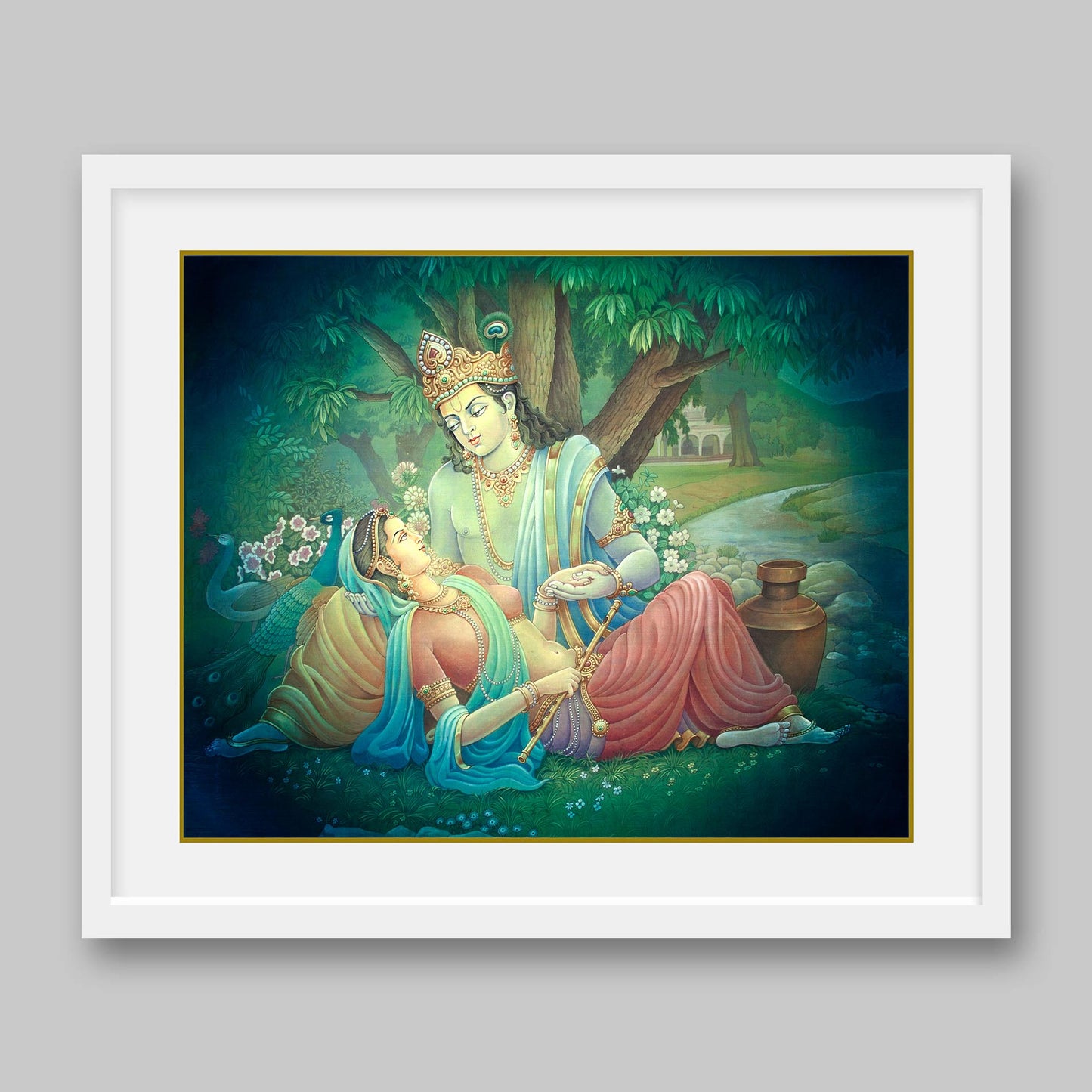 Radha Krishna - High Quality Print of Artwork by Pieter Weltevrede - Sagar World