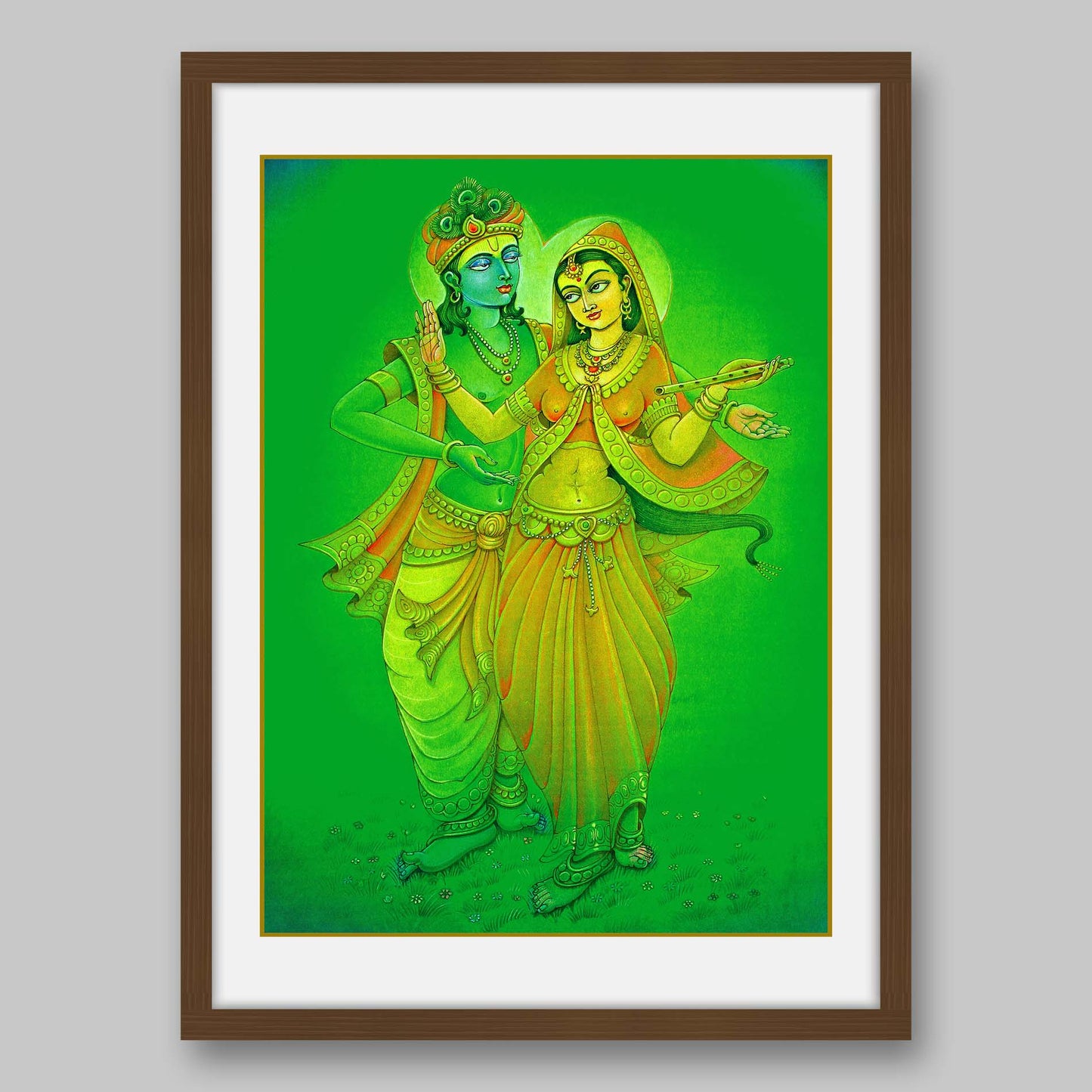 Radha Krishna - High Quality Print of Artwork by Pieter Weltevrede