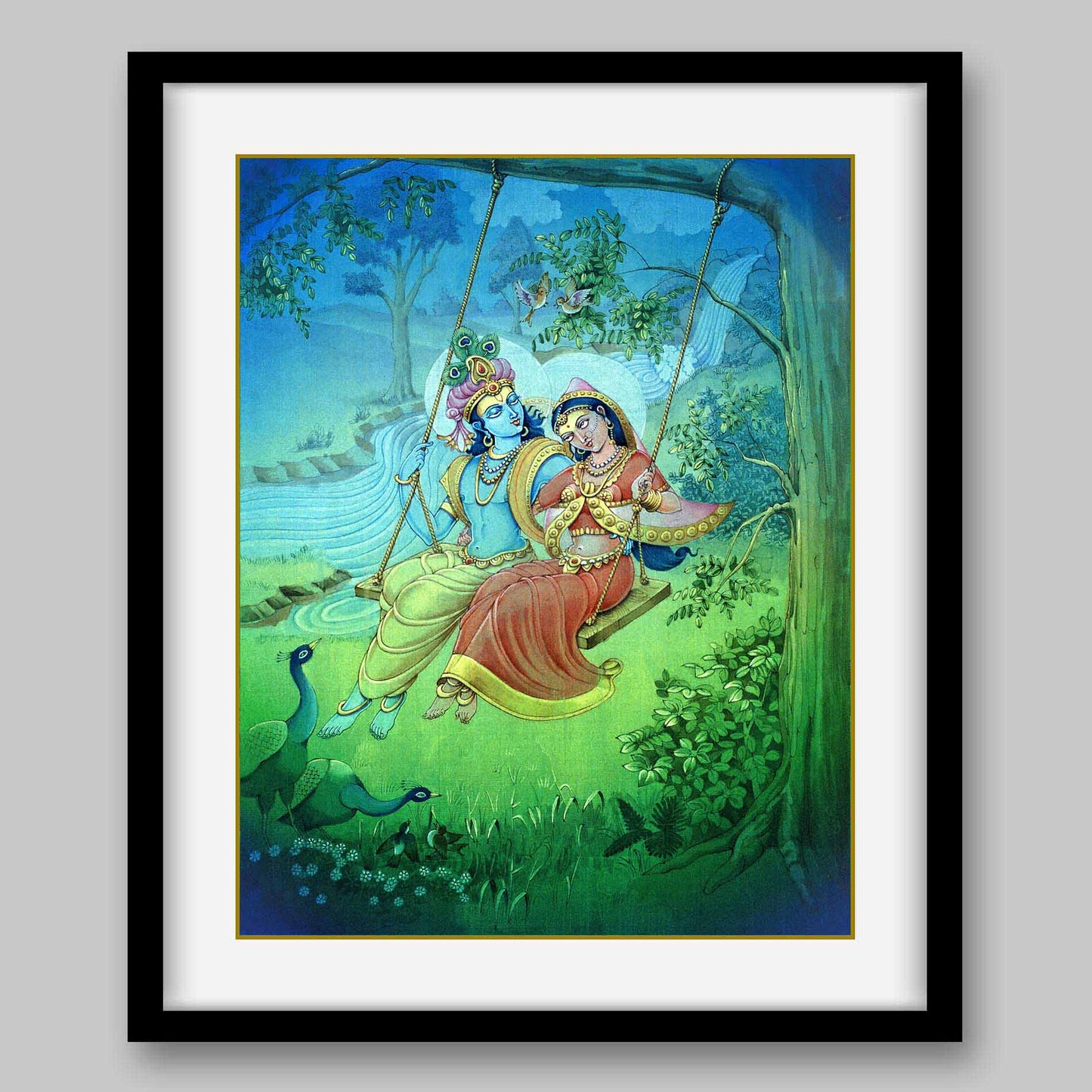 Radha Krishna - High Quality Print of Artwork by Pieter Weltevrede