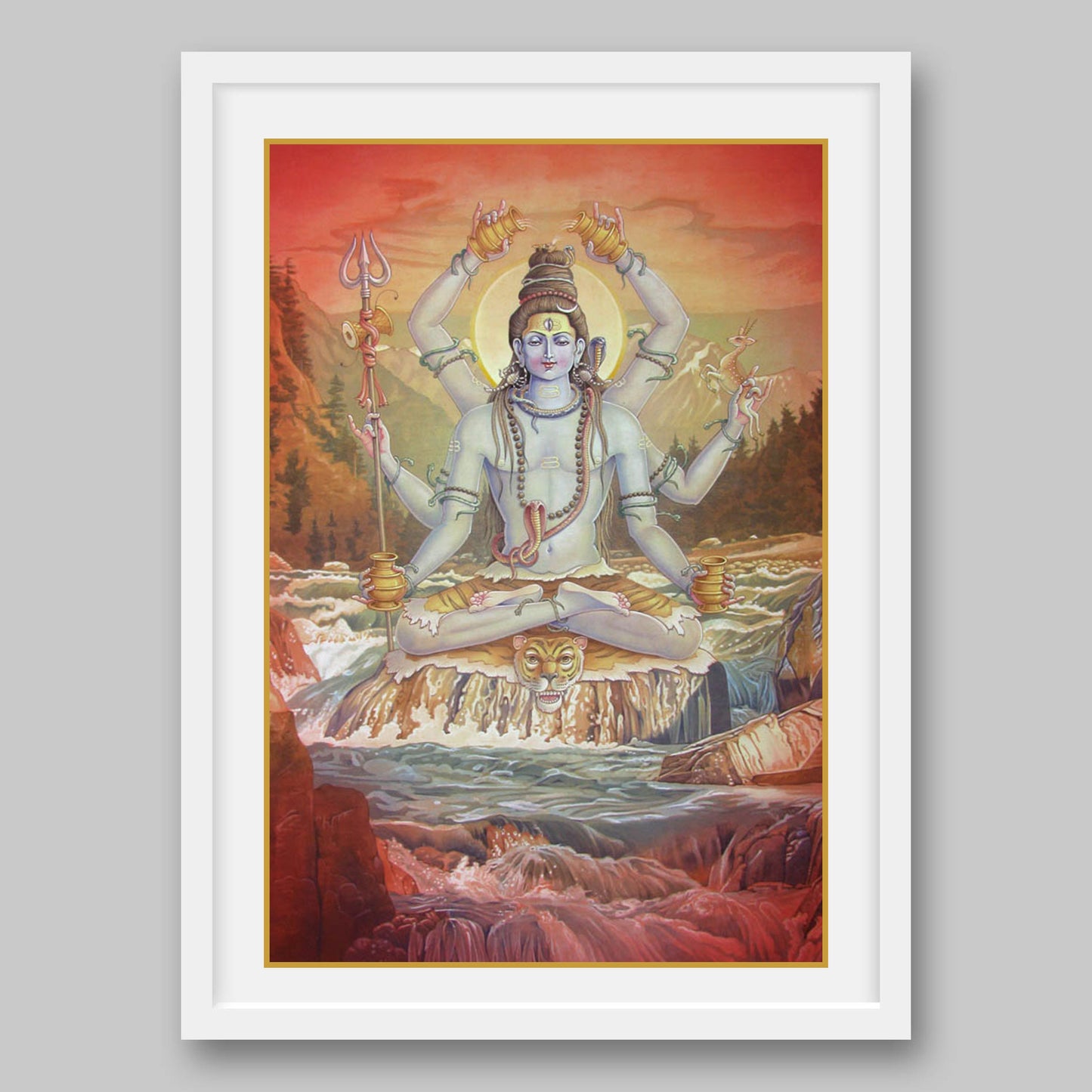 Mahamrityunjaya Shiva – High Quality Print of Artwork by Pieter Weltevrede - Sagar World