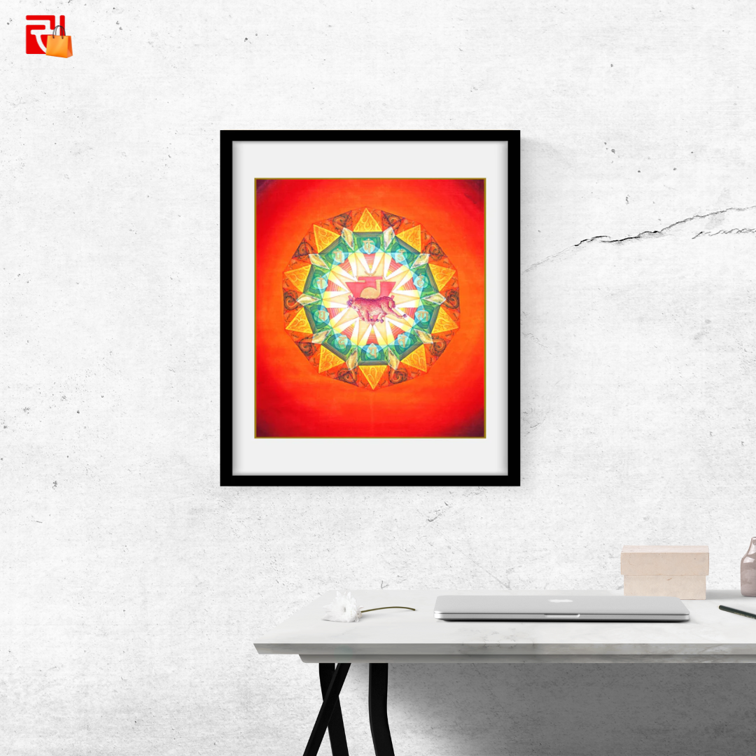 Manipura Chakra – High Quality Print of Artwork by Pieter Weltevrede - Home Decor