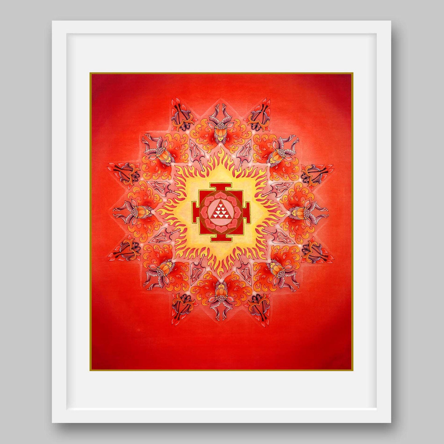 Mars Yantra - High Quality Print of Artwork by Pieter Weltevrede - Home Decor - Sagar World